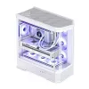 Počítačová skriňa Jonsbo D400 Midi Tower ATX Tempered Glass – biela