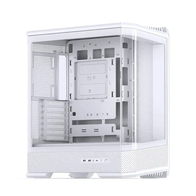 Počítačová skriňa Jonsbo D400 Midi Tower ATX Tempered Glass – biela
