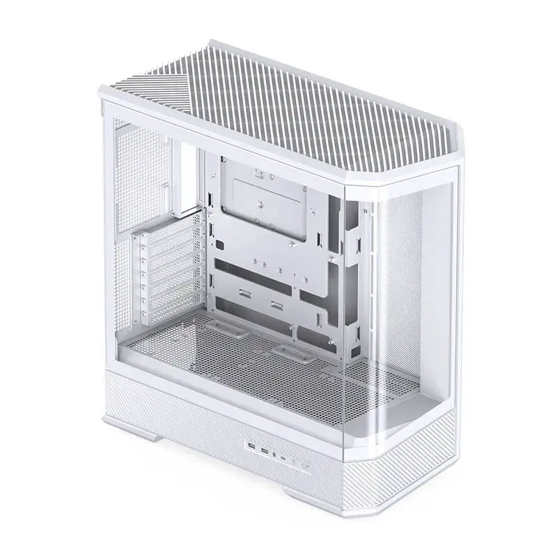 Počítačová skriňa Jonsbo D400 Midi Tower ATX Tempered Glass – biela