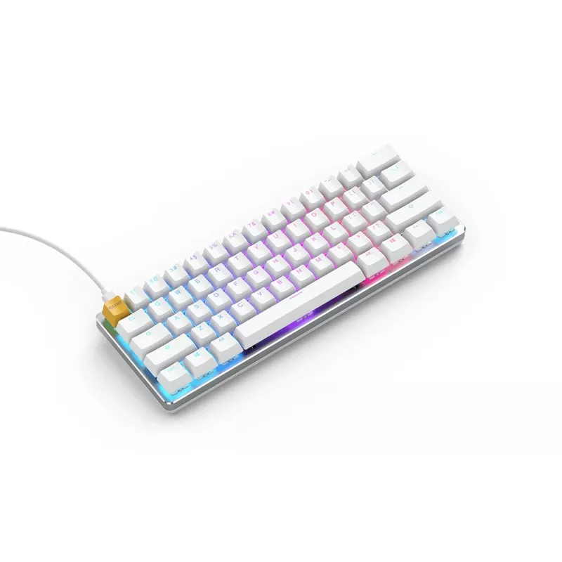 Glorious Gaming GMMK klávesnica USB QWERTY US International strieborná, biela