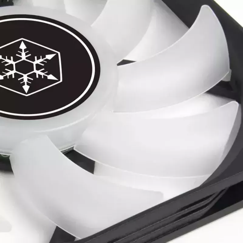 Vzduchový chladič Silverstone Air Slimmer 120 12 cm čierny transparentný