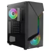 Aerocool SCAPEBKV3 Gaming ATX skriňa predné RGB LED temperované sklo 3x ARGB ventilátory čierna