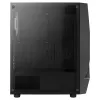 Aerocool SCAPEBKV3 Gaming ATX skriňa predné RGB LED temperované sklo 3x ARGB ventilátory čierna