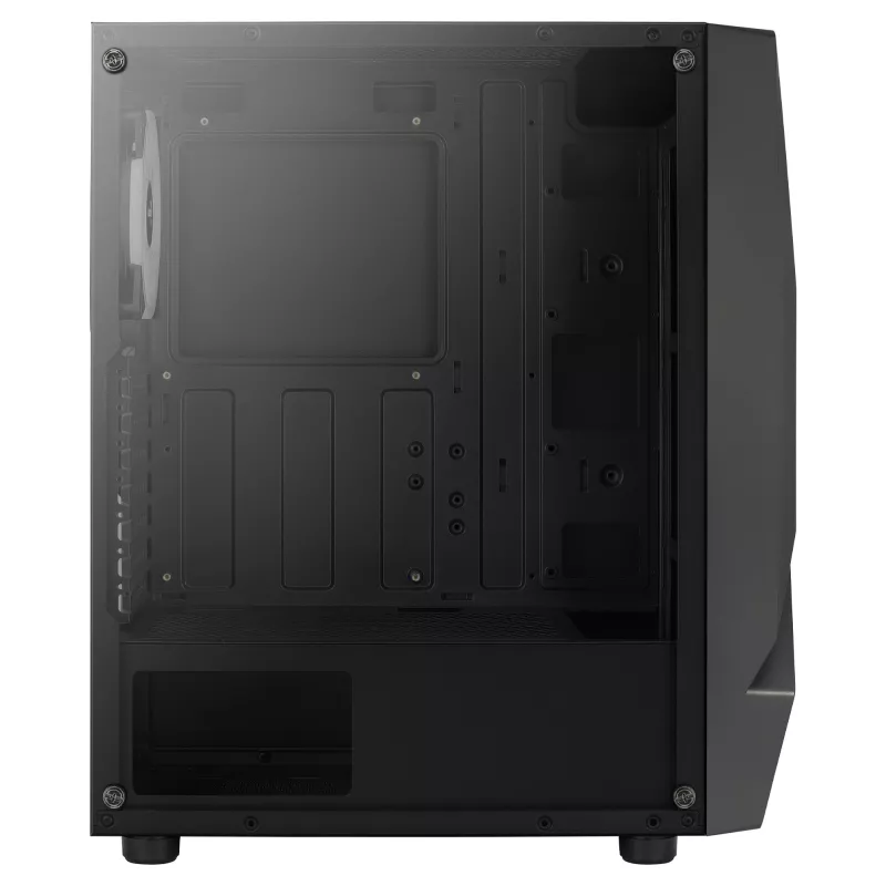 Aerocool SCAPEBKV3 Gaming ATX skriňa predné RGB LED temperované sklo 3x ARGB ventilátory čierna