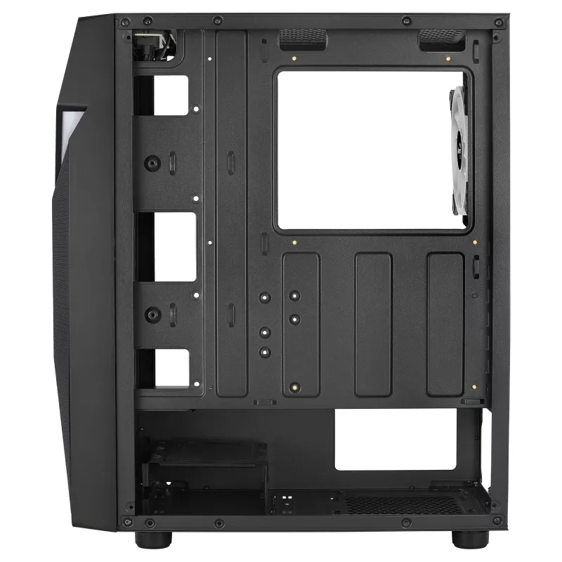Aerocool SCAPEBKV3 Gaming ATX skriňa predné RGB LED temperované sklo 3x ARGB ventilátory čierna