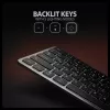 Axagon HMC-KB-GE, USB 5Gbps hub s klávesnicou, HDMI 4K/60Hz, 3x USB-A, SD/mSD, Audio, PD 100, nemecký layout