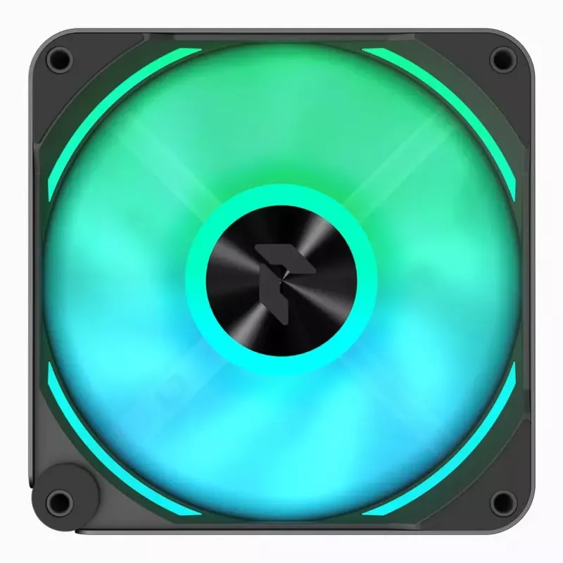 APNX FP2-120 PWM ARGB ventilátor do skrinky, 120 mm, 500–1800 ot./min, 83,85 CFM, 34,8 dB, čierny
