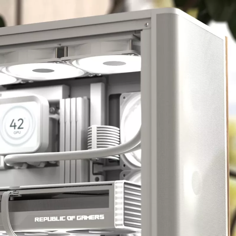 Aerocool D501A Midi Tower čierna, drevo