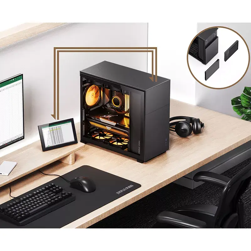 PC skriňa Jonsbo D41 STD Midi Tower čierna