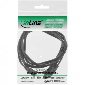 InLine 3,5mm jack Y kábel konektor samec na 2x 3,5mm jack konektor samica stereo, 0,2 m