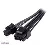 Adaptérový kábel Akasa AK-CBPW22-15 z 8-pin EPS na 8-pin EPS + 4-pin ATX, 15 cm