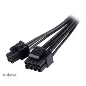 Adaptérový kábel Akasa AK-CBPW22-15 – 8-Pin-EPS na 4-Pin-ATX, 15 cm