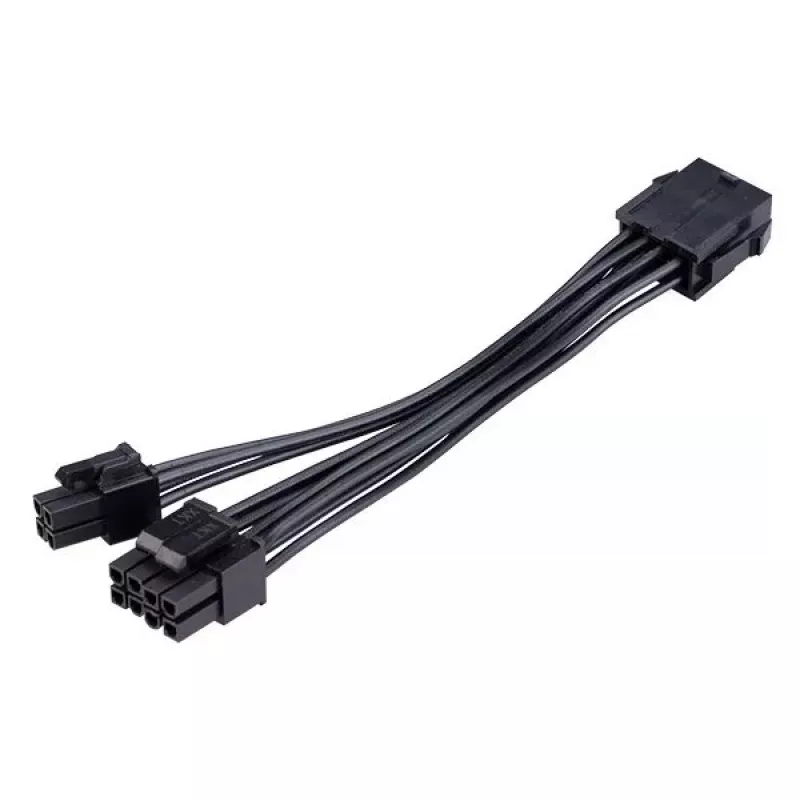 Adaptérový kábel Akasa AK-CBPW22-15 z 8-pin EPS na 8-pin EPS + 4-pin ATX, 15 cm