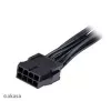 Adaptérový kábel Akasa AK-CBPW22-15 z 8-pin EPS na 8-pin EPS + 4-pin ATX, 15 cm
