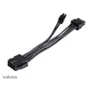 Adaptérový kábel Akasa AK-CBPW22-15 z 8-pin EPS na 8-pin EPS + 4-pin ATX, 15 cm