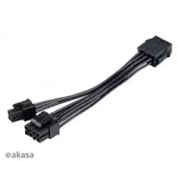 Adaptérový kábel Akasa AK-CBPW22-15 – 8-Pin-EPS na 4-Pin-ATX, 15 cm
