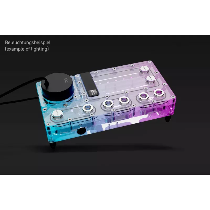 Pumpa & Reservoir Alphacool Core Distro Plate čierna transparentná akryl hliník keramika syntetika