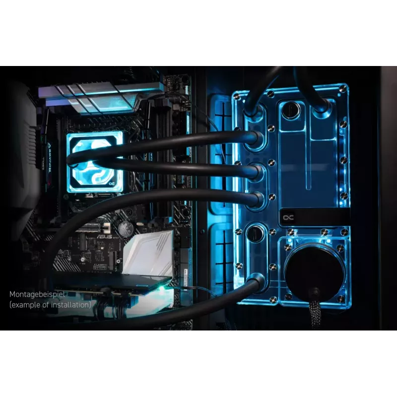 Pumpa & Reservoir Alphacool Core Distro Plate čierna transparentná akryl hliník keramika syntetika