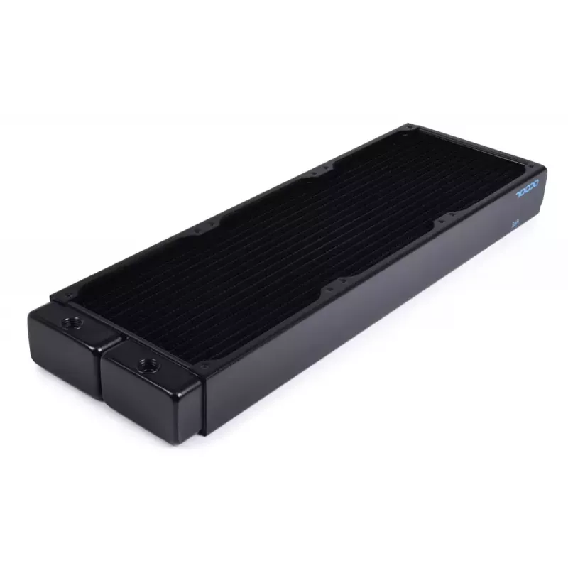 Radiátor Alphacool 14442 mosadz meď nehrdzavejúca oceľ čierna 144 mm