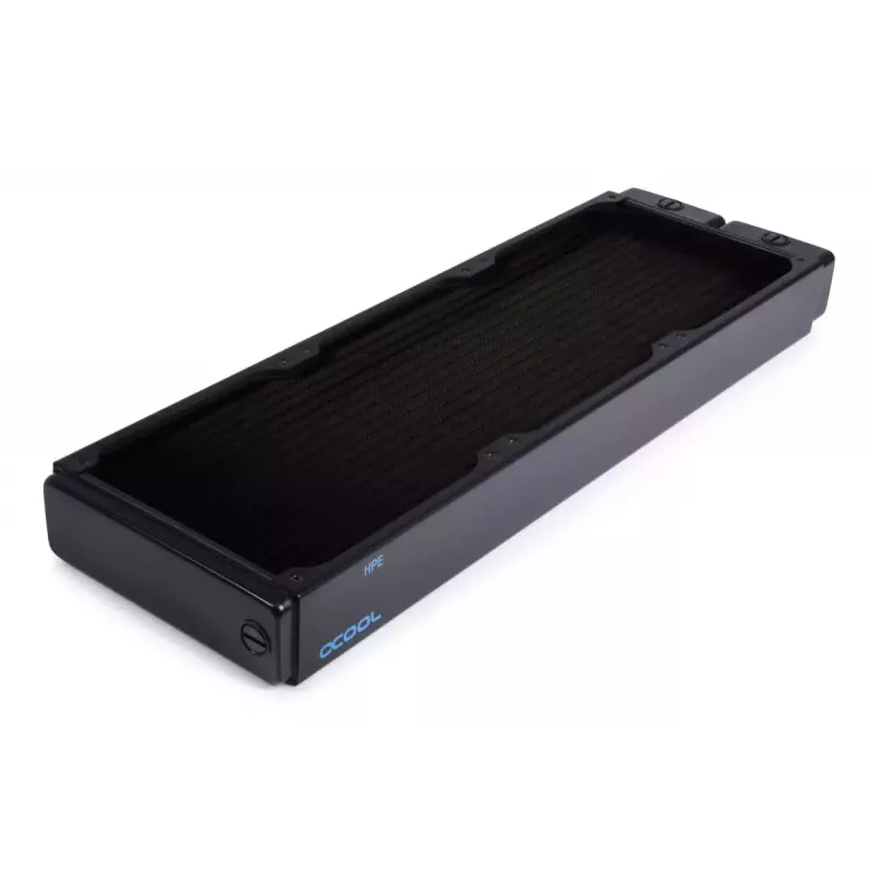 Radiátor Alphacool 14442 mosadz meď nehrdzavejúca oceľ čierna 144 mm