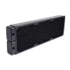 Radiátor Alphacool 14442 mosadz meď nehrdzavejúca oceľ čierna 144 mm