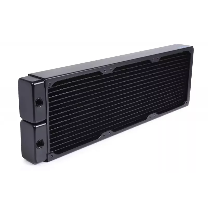 Radiátor Alphacool 14442 mosadz meď nehrdzavejúca oceľ čierna 144 mm
