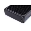 Radiátor Alphacool 14442 mosadz meď nehrdzavejúca oceľ čierna 144 mm