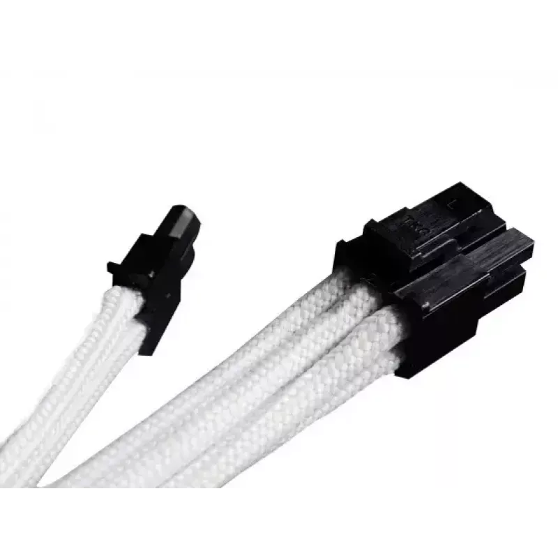 SilverStone SST-PP07-PCIW predlžovací kábel z 8-pinového PCIe na 6+2-pinové PCIe, 0,25 m, biely
