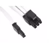 SilverStone SST-PP07-PCIW predlžovací kábel z 8-pinového PCIe na 6+2-pinové PCIe, 0,25 m, biely