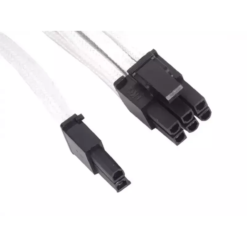SilverStone SST-PP07-PCIW predlžovací kábel z 8-pinového PCIe na 6+2-pinové PCIe, 0,25 m, biely