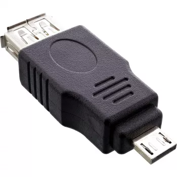 InLine Micro USB adaptér Micro-A samec na USB Type A samica 31600