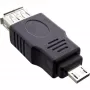 InLine Micro USB adaptér Micro-A samec na USB Type A samica 31600