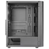 Aerocool DELTABKV1 ATX PC skriňa RGB predná, plné bočné okno, 12cm ventilátor, čierna