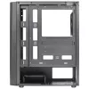 Aerocool DELTABKV1 ATX PC skriňa RGB predná, plné bočné okno, 12cm ventilátor, čierna