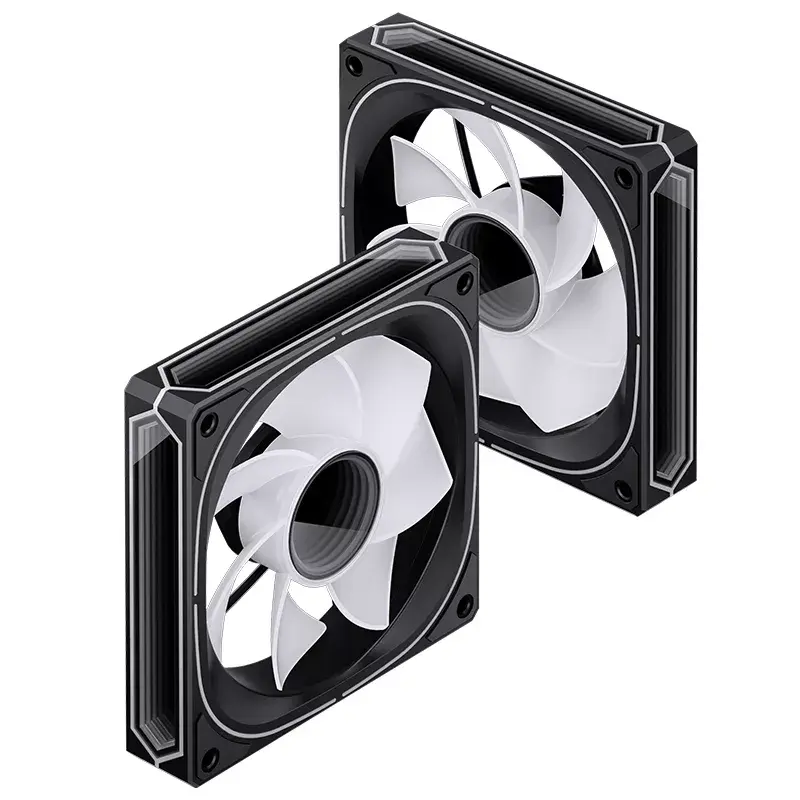 Jonsbo FR-505BR ARGB ventilátor do skrine s obrátenými lopatkami, PWM, 120 mm, 47,17 CFM, čierny