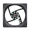 Jonsbo FR-505BR ARGB ventilátor do skrine s obrátenými lopatkami, PWM, 120 mm, 47,17 CFM, čierny