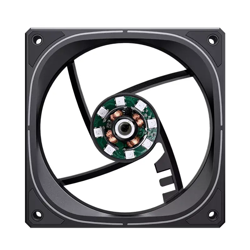 Jonsbo FR-505BR ARGB ventilátor do skrine s obrátenými lopatkami, PWM, 120 mm, 47,17 CFM, čierny