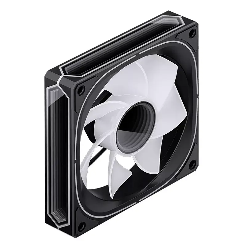 Jonsbo FR-505BR ARGB ventilátor do skrine s obrátenými lopatkami, PWM, 120 mm, 47,17 CFM, čierny
