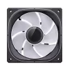 Jonsbo FR-505BR ARGB ventilátor do skrine s obrátenými lopatkami, PWM, 120 mm, 47,17 CFM, čierny