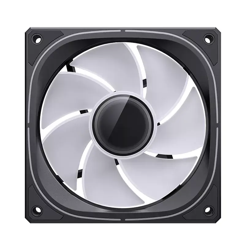 Jonsbo FR-505BR ARGB ventilátor do skrine s obrátenými lopatkami, PWM, 120 mm, 47,17 CFM, čierny