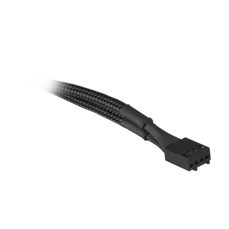 Akasa AK-CBFA04-15 rozdeľovací kábel ventilátorov PWM, 15 cm, v opletení, čierny