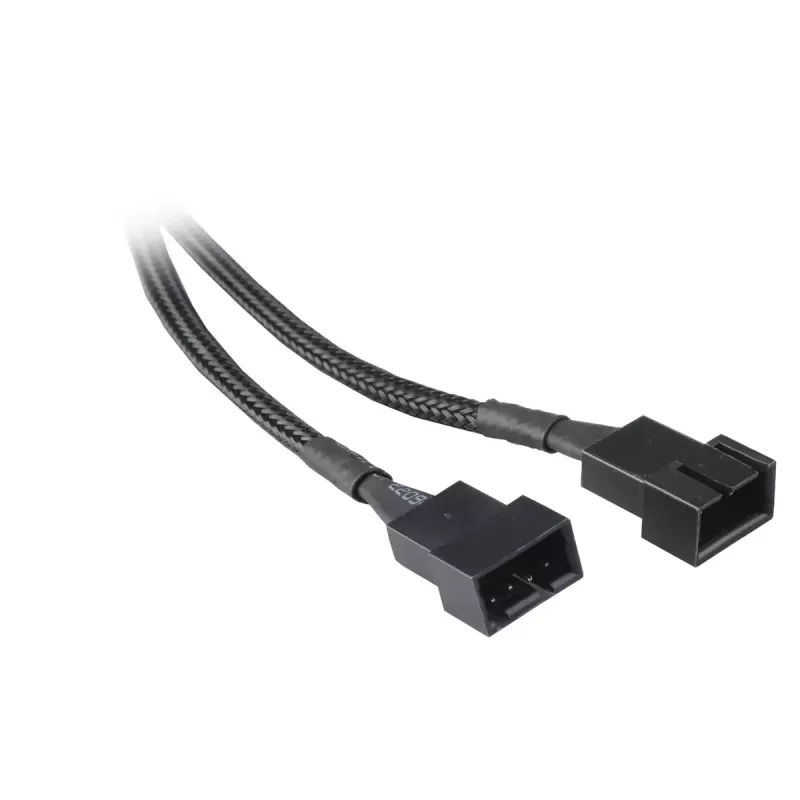 Akasa AK-CBFA04-15 rozdeľovací kábel ventilátorov PWM, 15 cm, v opletení, čierny