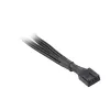 Akasa AK-CBFA04-15 rozdeľovací kábel ventilátorov PWM, 15 cm, v opletení, čierny