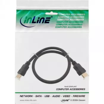 InLine High Speed HDMI kábel s Ethernet Premium 4K2K samec / samec čierny 3 m