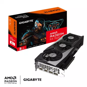 Grafická karta GIGABYTE GAMING Radeon RX 7600 8 GB GDDR6, PCIe 4.0, 128-bit, WINDFORCE 3X