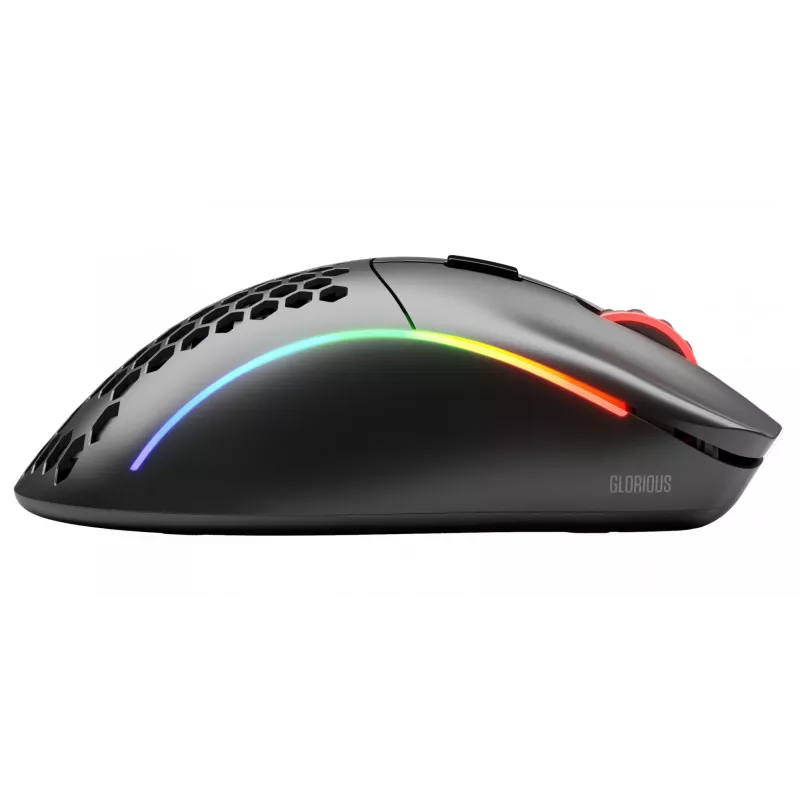 Glorious Gaming Glorious Model D Wireless – matná čierna, pravá ruka, RF Wireless, 19000 DPI, čierna