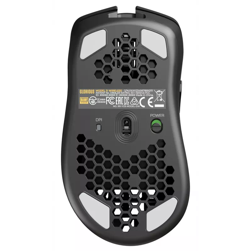 Glorious Gaming Glorious Model D Wireless – matná čierna, pravá ruka, RF Wireless, 19000 DPI, čierna