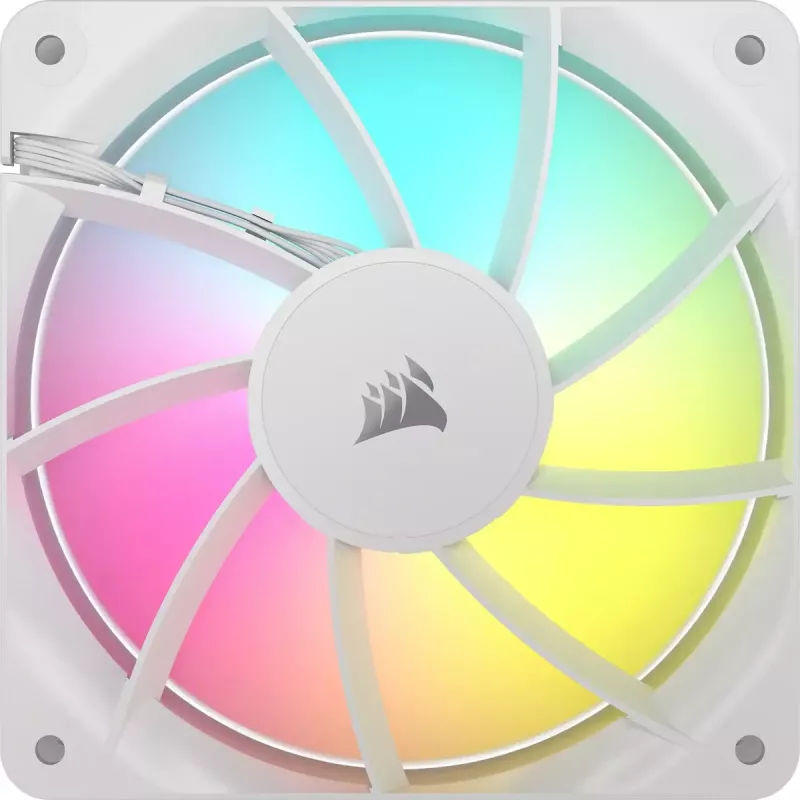 Ventilátor Corsair RS120 ARGB 12 cm biely 420–2100 ot/min 3 ks