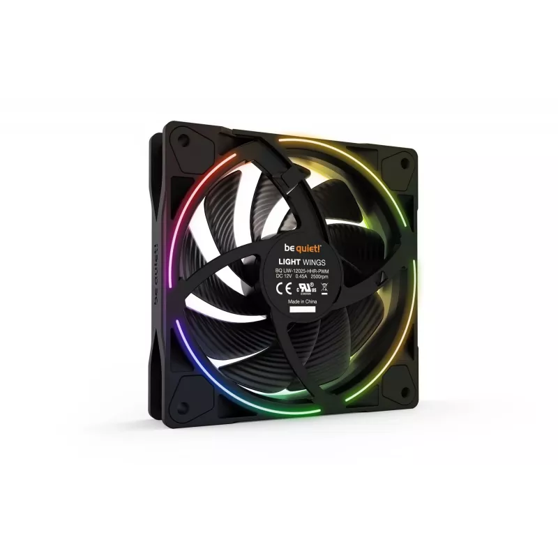 be quiet! Light Wings 120mm ARGB PWM High Speed ventilátor čierny