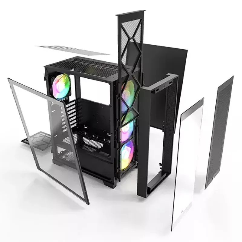 PC skriňa Montech AIR 1000 PREMIUM Midi Tower čierna